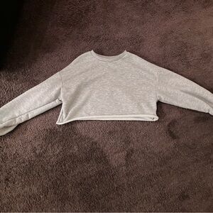 SHEIN Light Gray Cropped Top